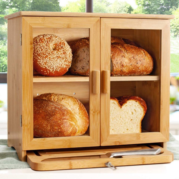 Foundry Select Renelsa Bamboo Bread Box Wayfair
